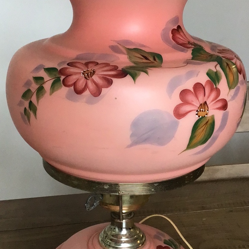 Rare GWTW Vintage parlor hurricane lamp. - Picture 16 of 16